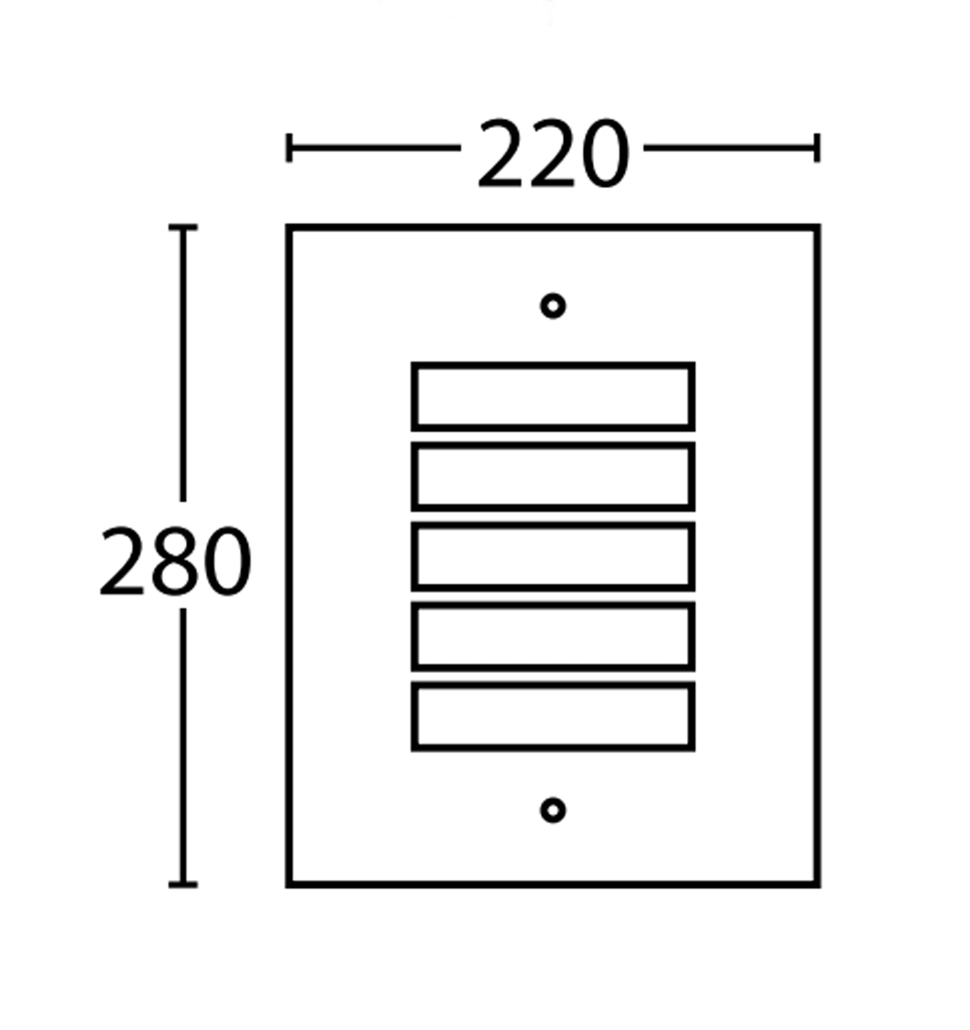 NED: Exterior Grilled Surface Mounted Wall Lights IP54