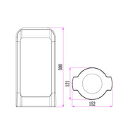 SEKER: LED Surface Mounted Bollard Lights IP65