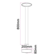 Horus LED Surface Mounted Open Oval Bollard Lights IP54