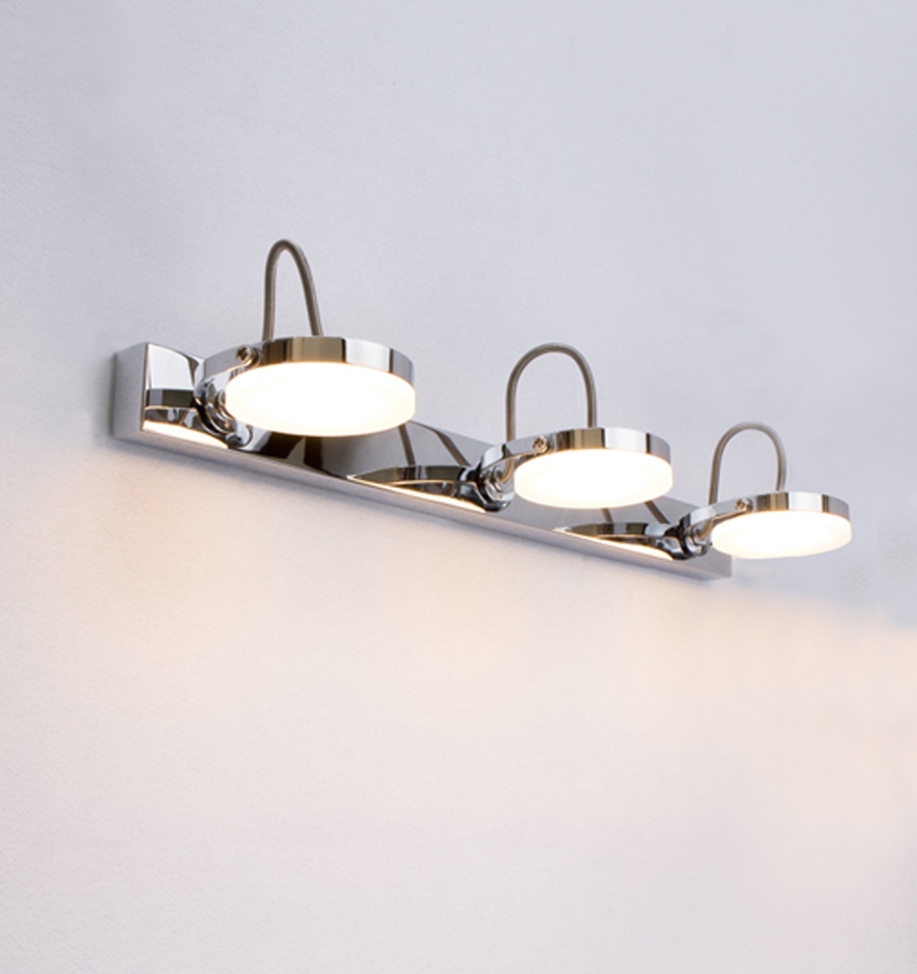 SEATTLE: City Series LED Interior Adjustable Long Bar Chrome Wall Light