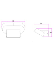 GLANS: Surface Mounted Exterior LED Wall Lights IP65