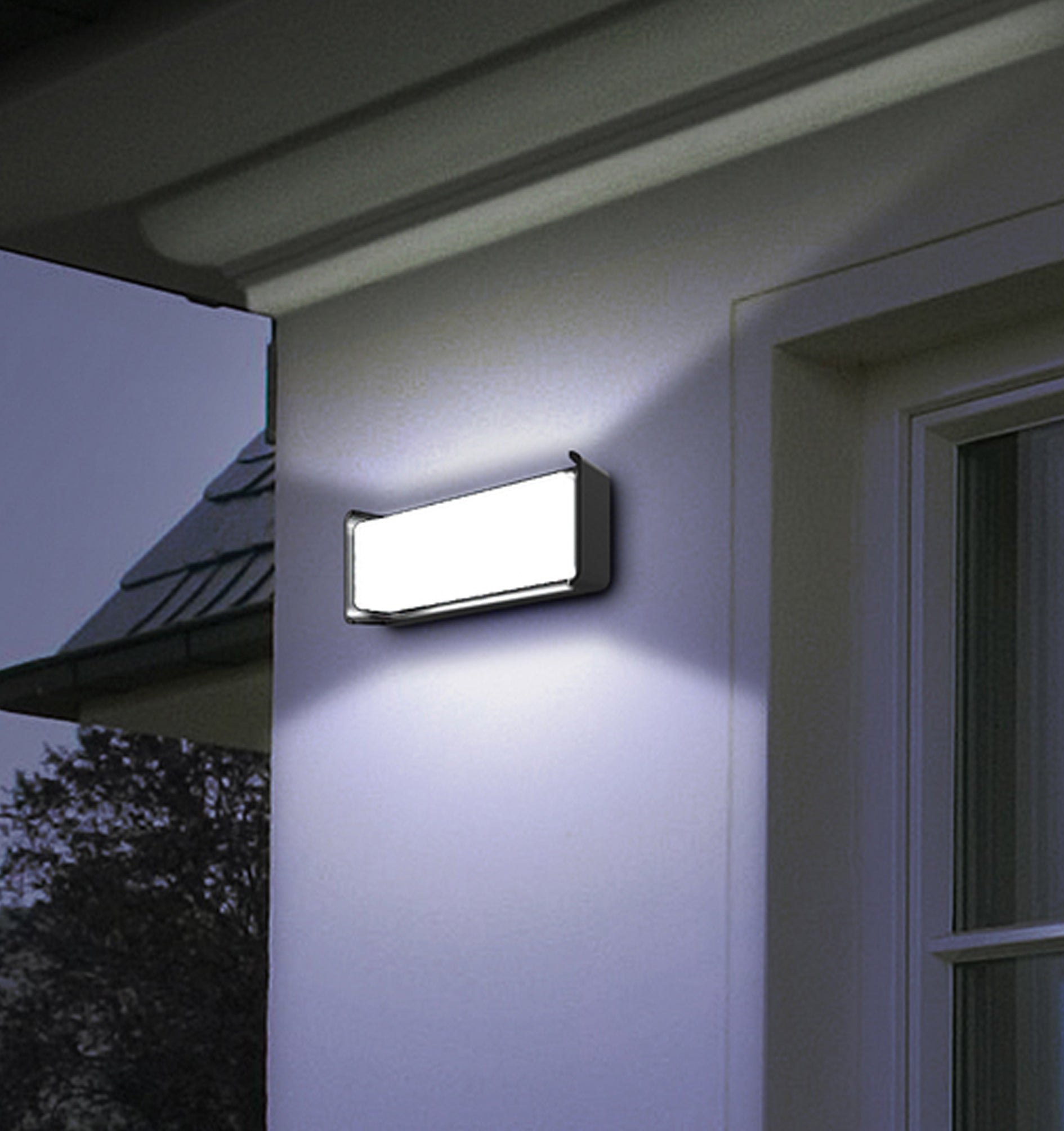 HEKA: Surface Mounted Rectangular LED Exterior Wall Lights IP65