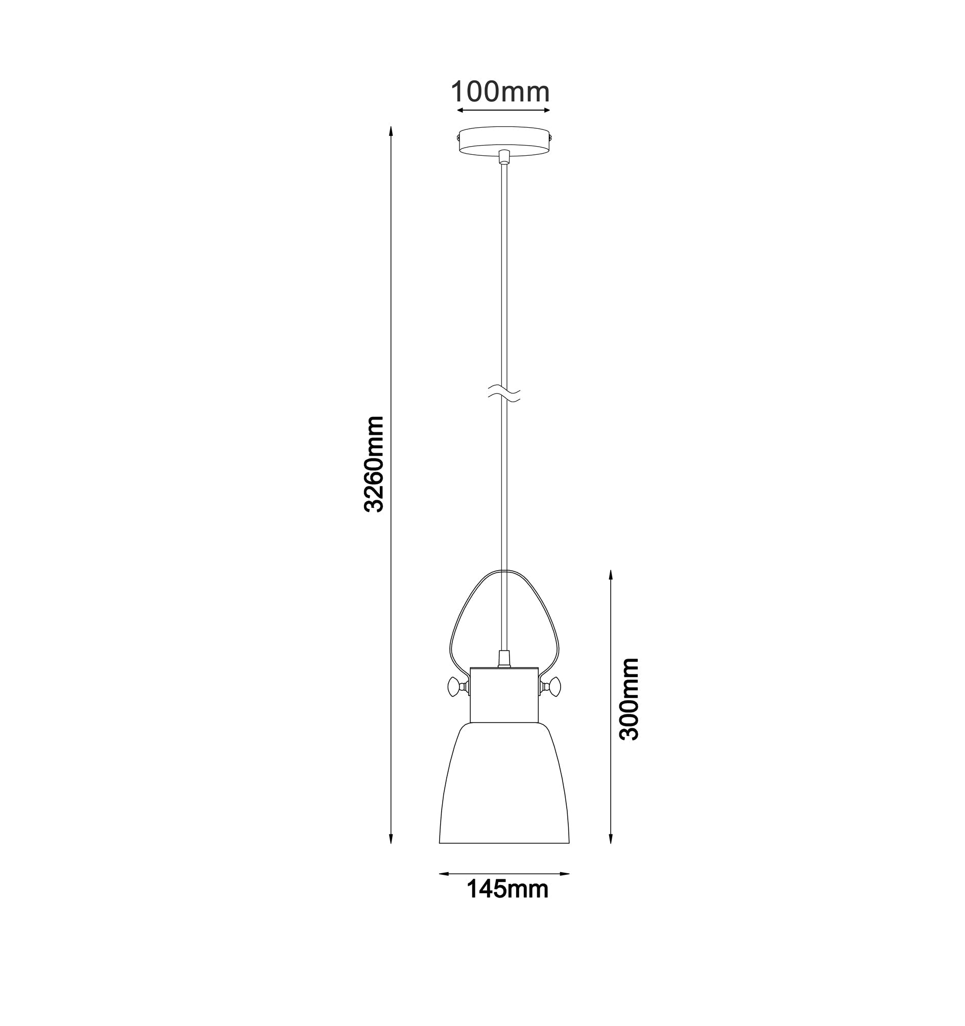 FUMOSO: Smokey Black Mirror Finish Glass Ellipse Shape Pendant Light