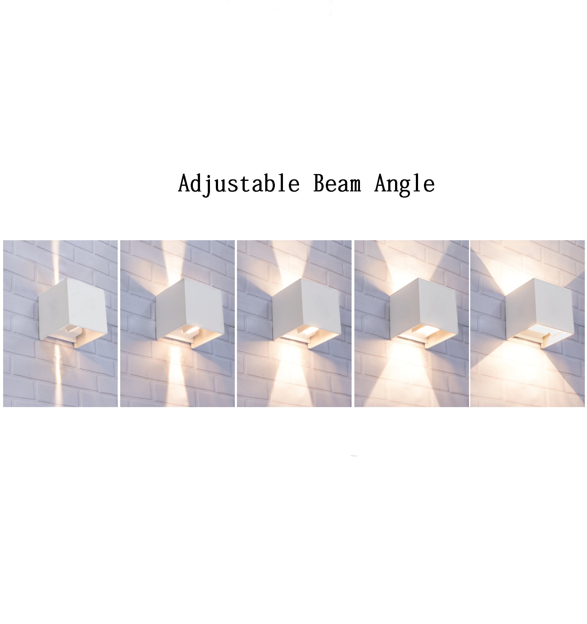 TOCA: Exterior LED Adjustable Lens Cover Surface Mounted Up/Down Wall Lights IP54