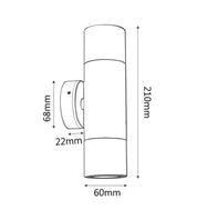 MR16 Exterior Wall Pillar Spot Lights (316 Stainless Steel) IP65
