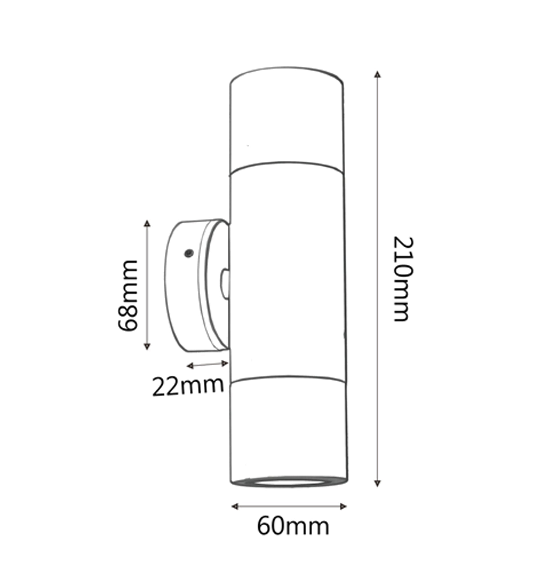 MR16 Exterior Wall Pillar Spot Lights (316 Stainless Steel) IP65