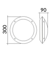 BULK: Round LED Bulkhead Lights IP66 IK10