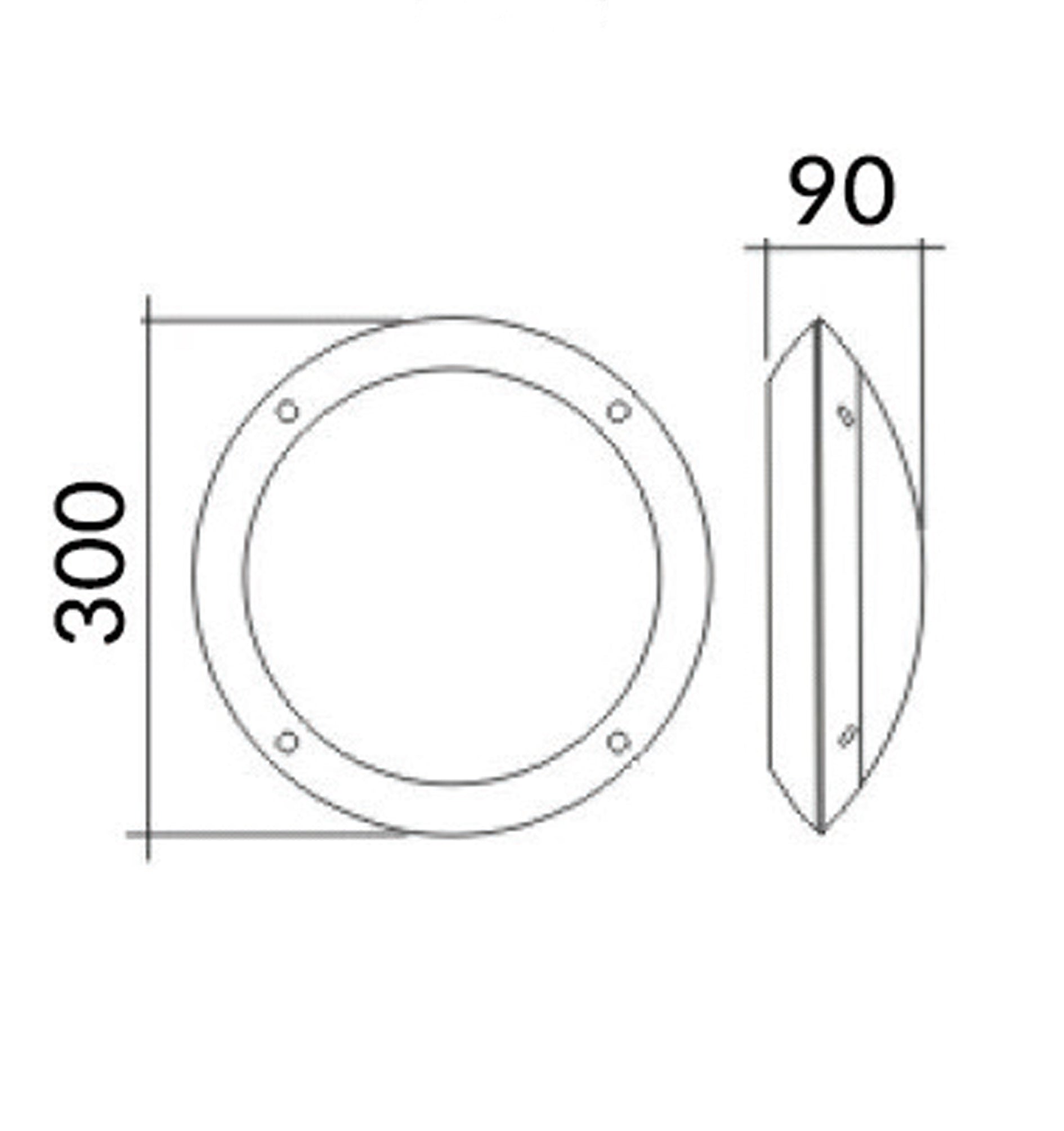 BULK: Round LED Bulkhead Lights IP66 IK10