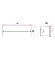 OGATRI: Recessed Exterior LED Tri-CCT Wall Lights IP65