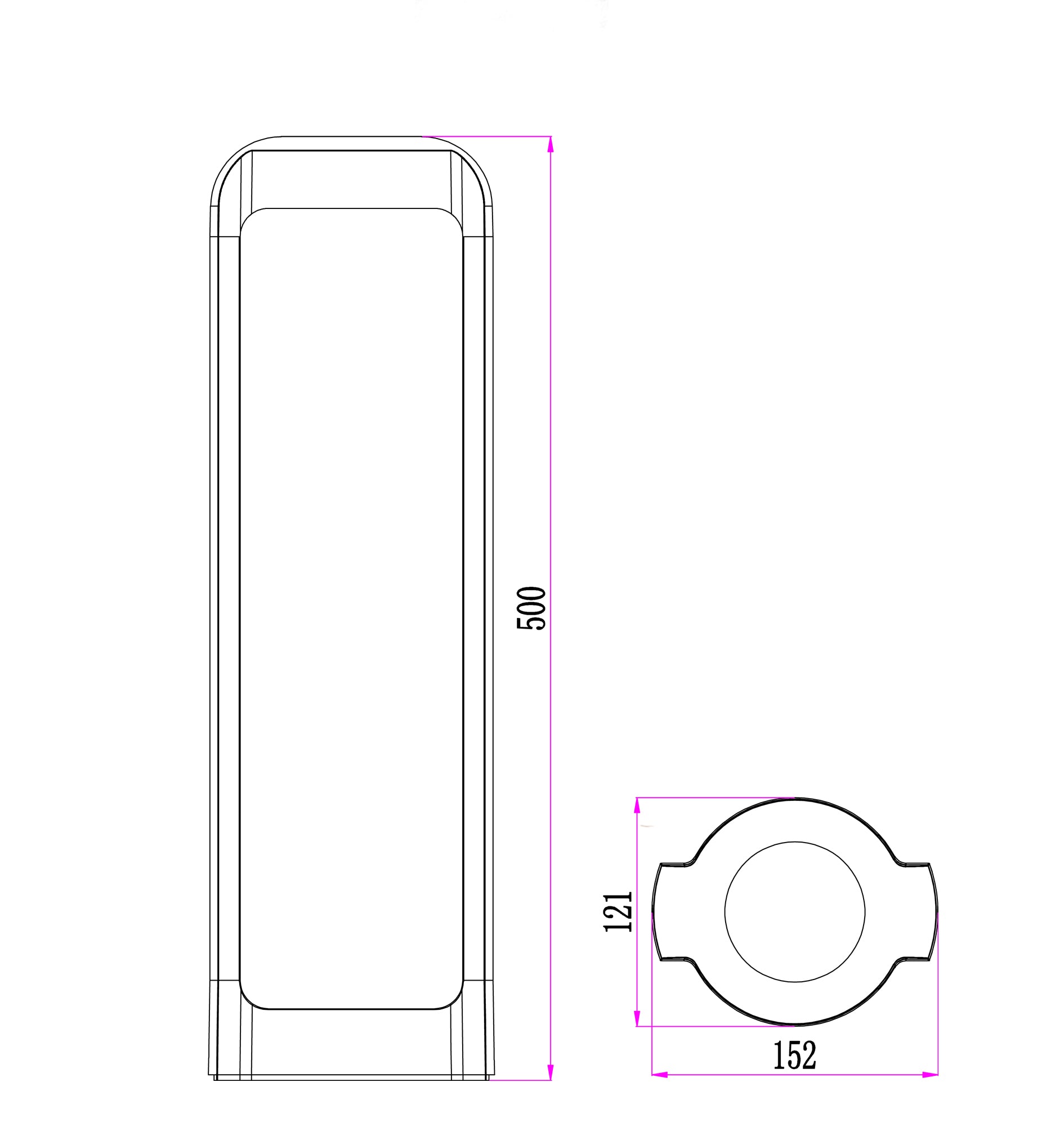 SEKER: LED Surface Mounted Bollard Lights IP65