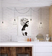 BLACKBAND: Industrial Black Angled Bird Cage Pendant Light
