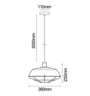 MATRIX: Industrial Iron Dome & Cage Pendant Lights