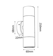 MR16 Exterior Wall Pillar Spot Lights (Copper) IP65