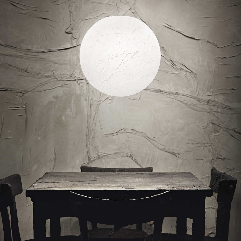 Carta Sp1 Pendant Light W300mm Matt White Polycarbonate