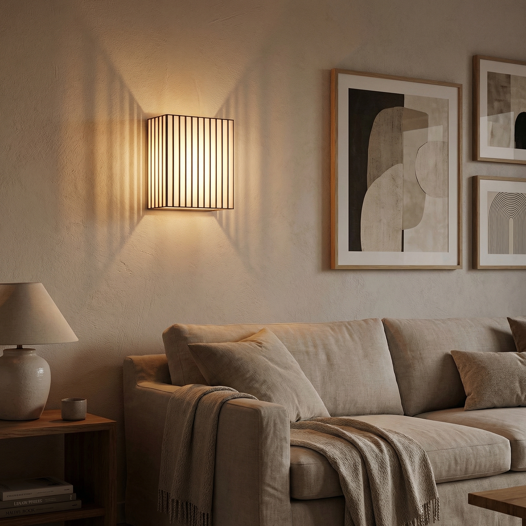 Bel Air Square Wall Light White