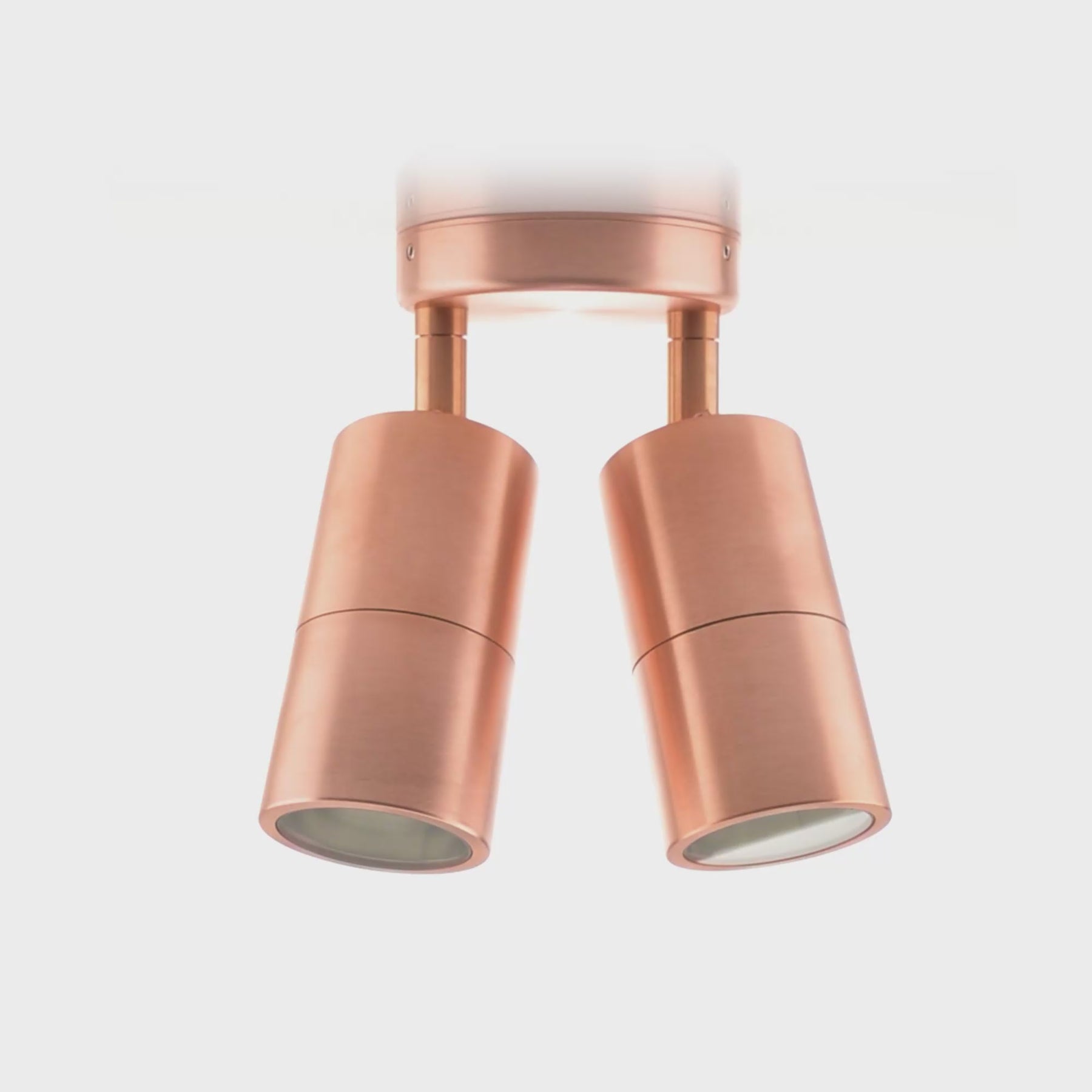 Havit Lighting Tivah Solid Copper TRI Colour Double Adjustable Wall Pillar Lights