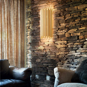 Pan Ap2 Wall Sconce 2 Lights Gold Metal