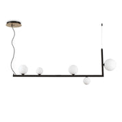 Birds Pl5 Pendant 5 Lights Black Metal / Brass