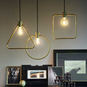 Round Abc Sp1 Pendant Light Brass