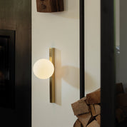 Binomio LED Flush Mount Light 4W 3000K Brass