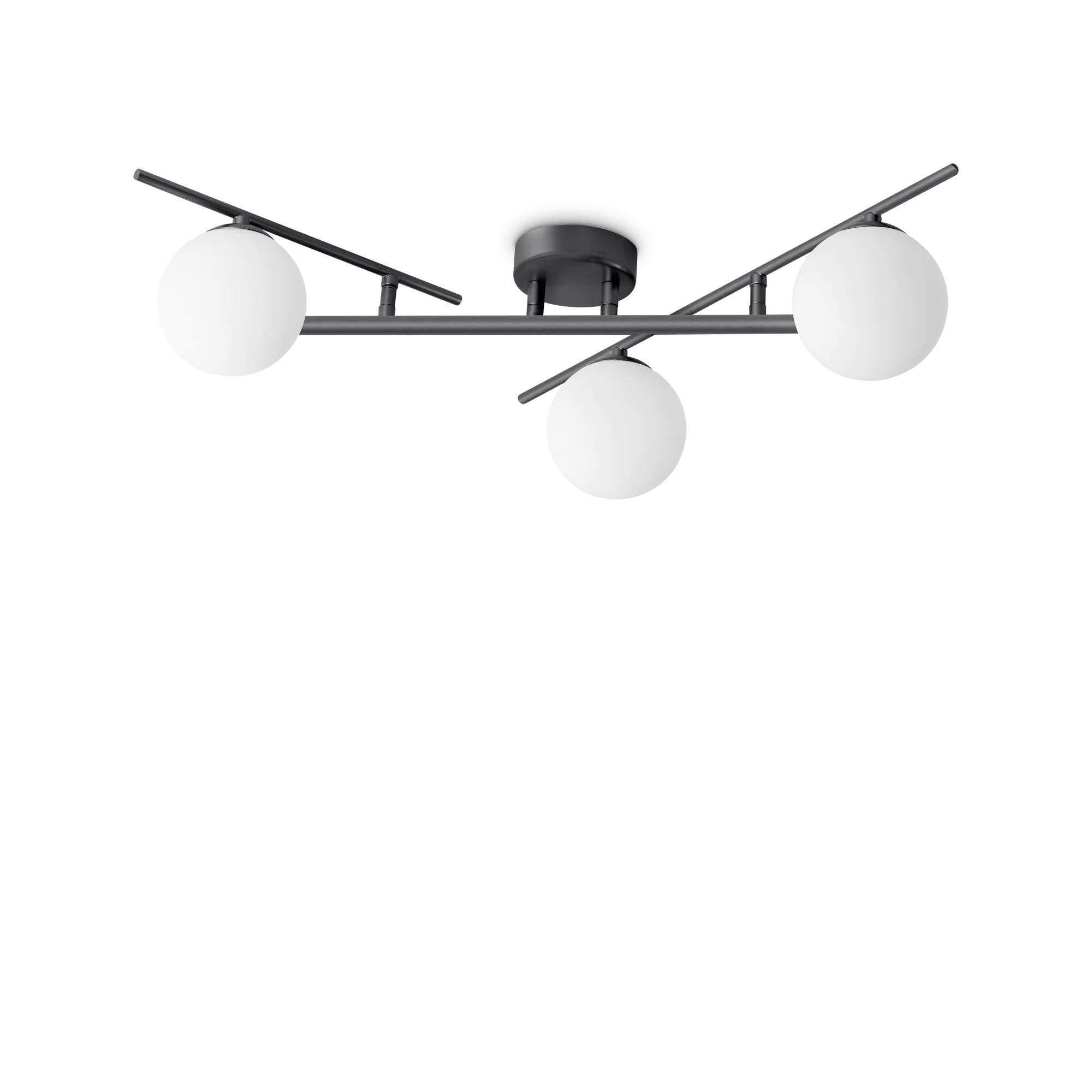 Atlas 3 Light Flush Mount Light Black