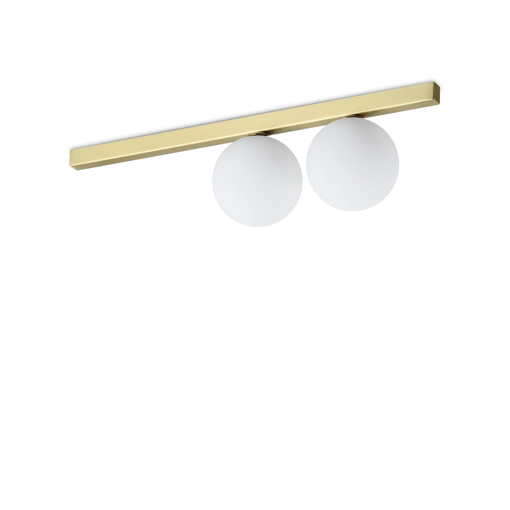 Binomio 2 Light LED Flush Mount Light 4W 3000K Brass