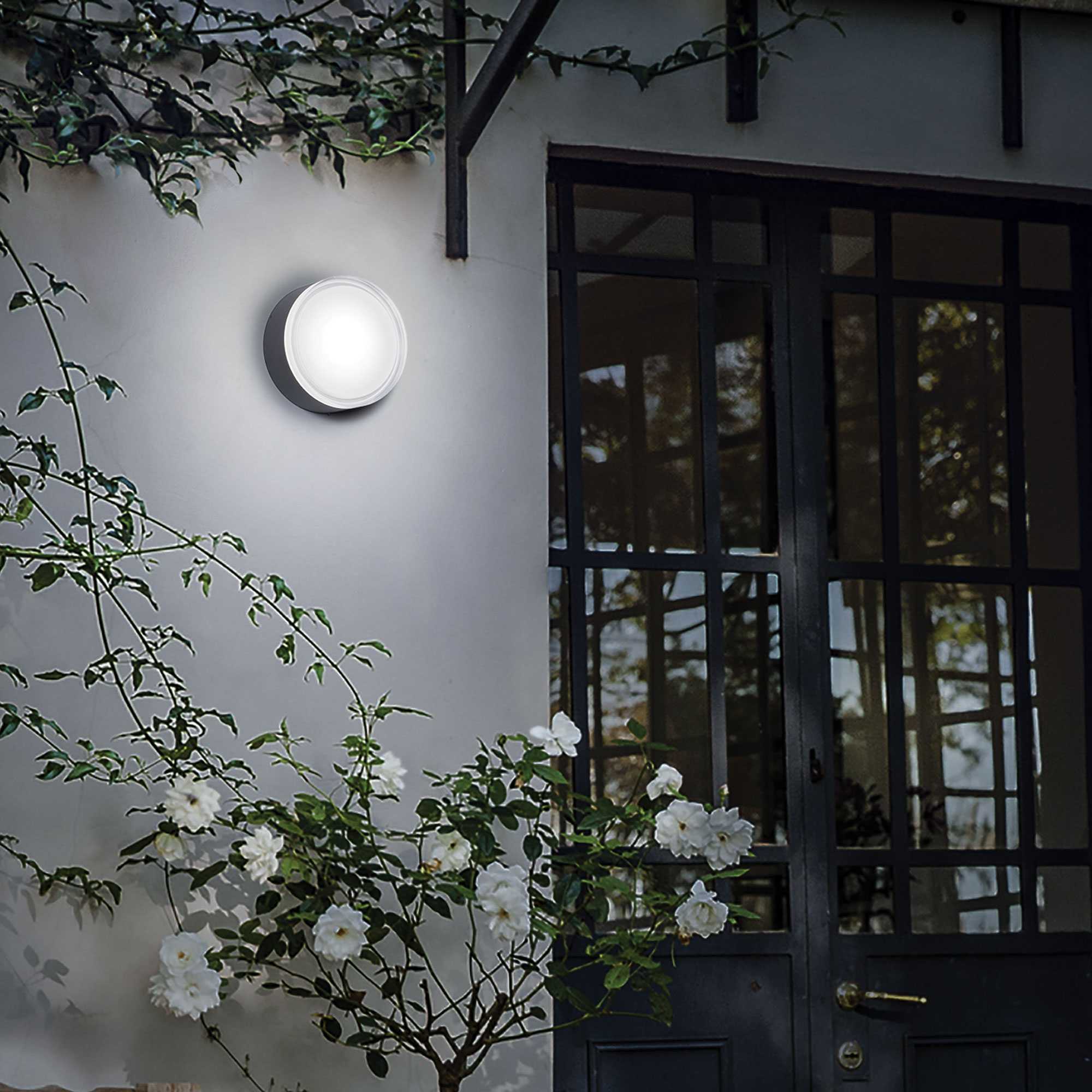 Urano Pl1 Big Outdoor Close To Ceiling Light White