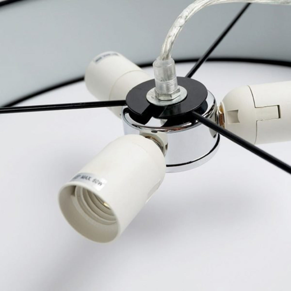 Mara Drum Pendant Light with Black Shade