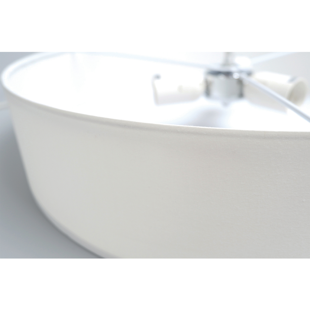 Mara Drum Pendant Light with White Shade