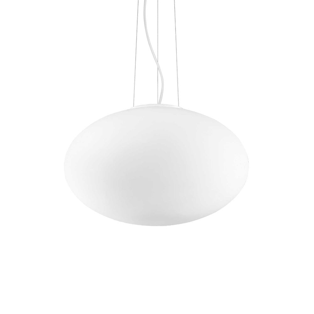 Candy Sp1 Round Pendant Light W500mm White Glass / Metal