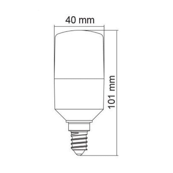 LT40 LED Globe 240V 7W SES Opal Polycarbonate 3CCT