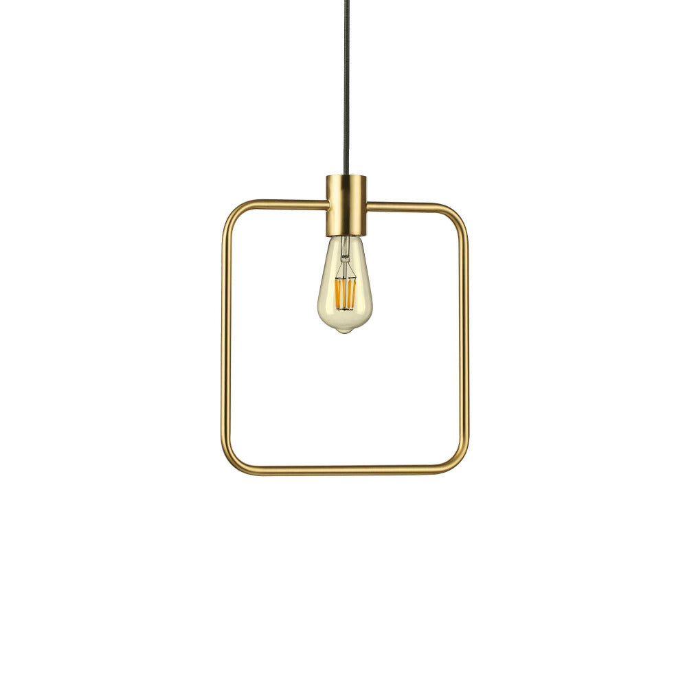 Square Abc Sp1 Pendant Light Brass
