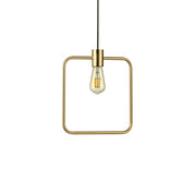Square Abc Sp1 Pendant Light Brass