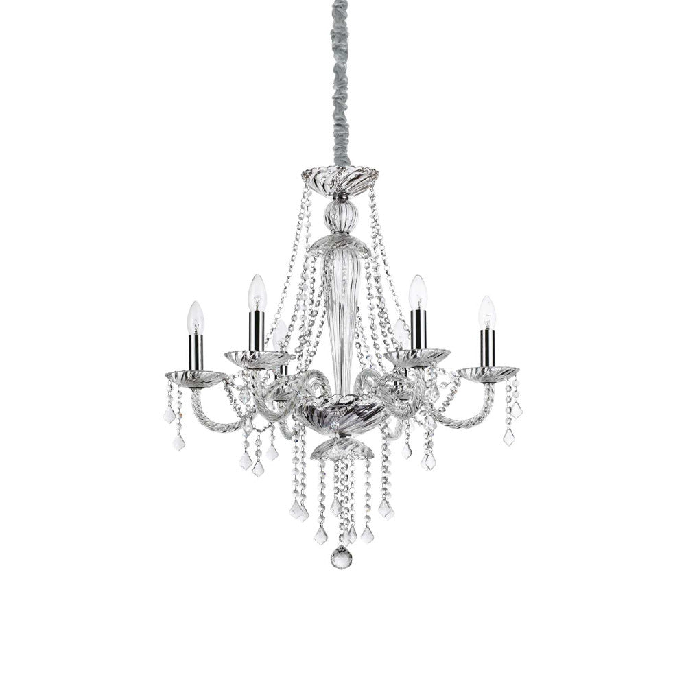Amadeus Sp6 Chandelier 6 Lights Clear Glass / Crystals