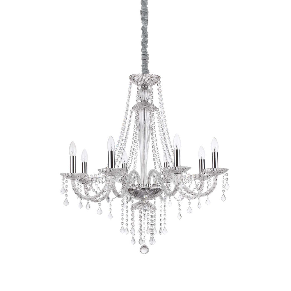 Amadeus Sp8 Chandelier 8 Lights Clear Glass / Crystals