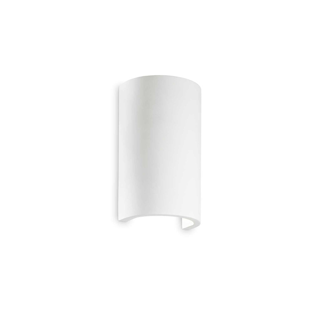 Flash Gesso Ap1 Wall Sconce H180mm White Metal