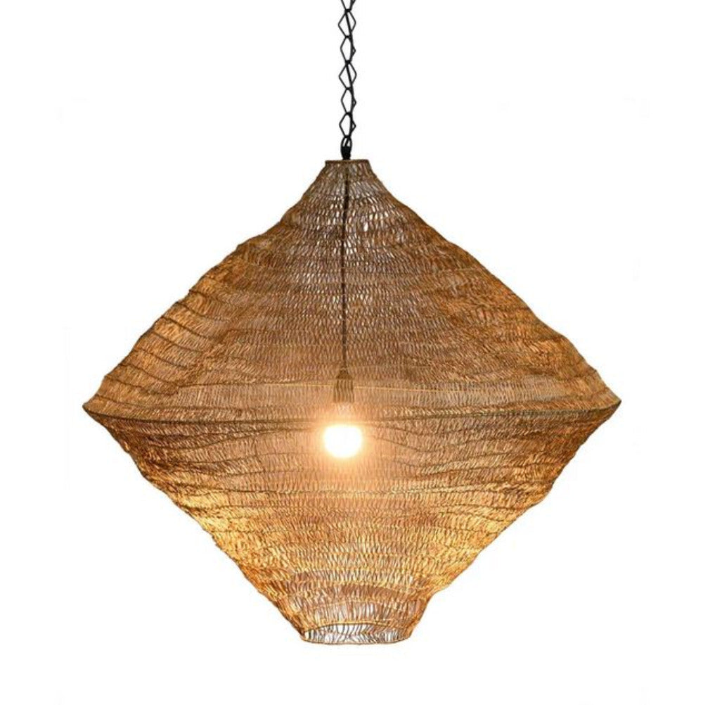 Metropolitan Pendant Light H540mm Brass Aluminium