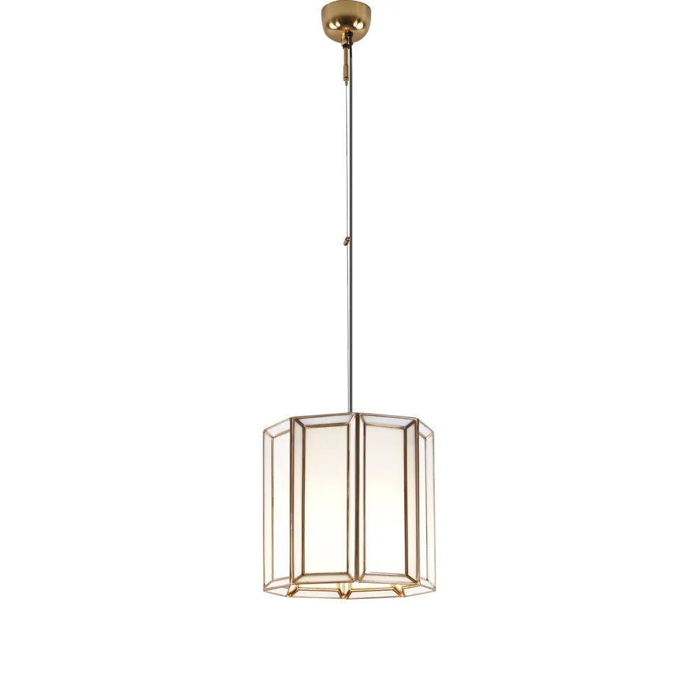 Deakin Pendant Light Brass Iron / Glass