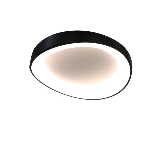 Hayley Small LED Flush Mount Light 24W Tri Colour Black