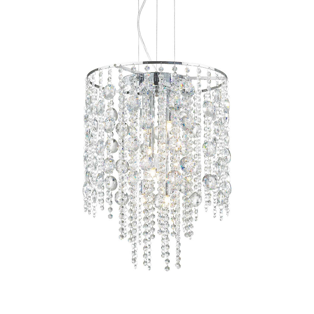 Evasione Sp8 Crystal Pendant 8 Lights Chrome