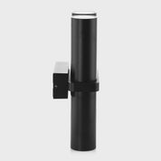 Havit Lighting Luz Black TRI Colour Double Up & Down Wall Pillar Lights