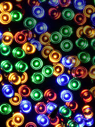 Flashing multi colour LED fairy lights with timer.