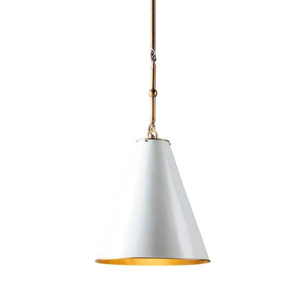 Monte Pendant Light White Brass