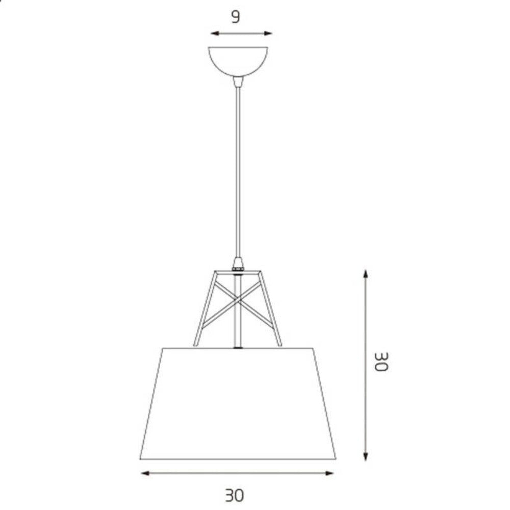 Kaelan 1 Light Metal Pendant Blue