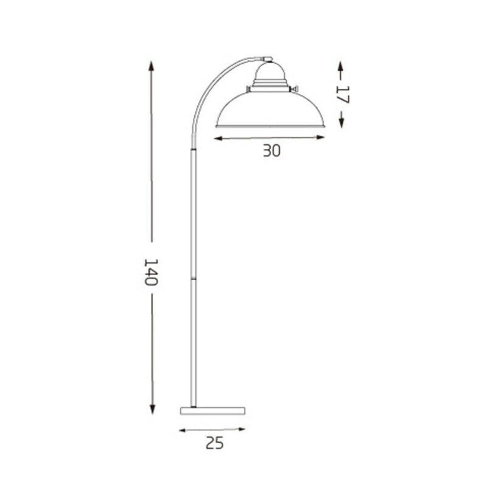 Manor Floor Lamp Weathered Brass