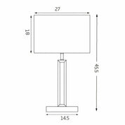 Margleus Metal Table Lamp with Marble Base