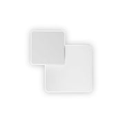 Pouche Ap Square Wall Sconce White Metal 3000K