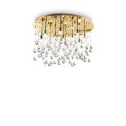Moonlight Pl12 Flush Mount 12 Lights Metal / Crystals