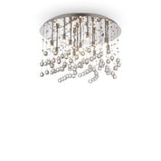 Moonlight Pl12 Flush Mount 12 Lights Metal / Crystals