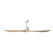 Currumbin DC Ceiling Fan 80" Matte White & Natural Timber Blade
